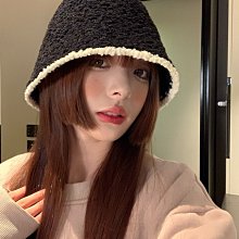 顯臉小ins黑色帽子女春秋百搭針織堆堆帽冬天毛線帽包頭月子冷帽 歷史價格詳細信息