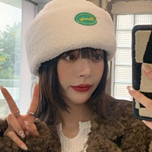 【現貨】帽子女冬季韓版潮時尚貼佈毛線帽街頭百搭加厚保暖針織帽情侶護耳  露天拍賣 歷史價格詳細信息