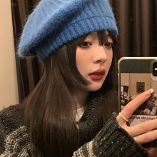 白色兔毛毛帽子女冬季保暖顯臉小護耳毛茸茸毛絨帽皮草針織漁夫帽 歷史價格詳細信息