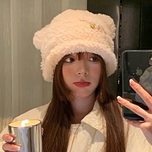 毛絨可愛小熊針織巴拉克拉法帽子女秋冬季2023新款保暖加厚雷鋒帽 歷史價格詳細信息