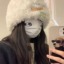 冬季加厚毛絨帽女大頭圍保暖護耳包頭帽可愛小熊耳朵帽子逛街冷帽 歷史價格詳細信息