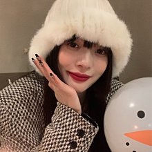 秋冬漁夫帽加厚保暖毛絨新款帽子時尚百搭護耳大頭水桶盆帽冬季 歷史價格詳細信息