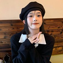 超顯臉小大頭圍雲朵貝雷帽女八角帽復古日系百搭文藝畫家帽潮 歷史價格詳細信息