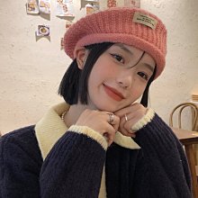超顯臉小大頭圍雲朵貝雷帽女八角帽復古日系百搭文藝畫家帽潮 歷史價格詳細信息