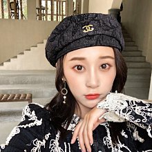 愛麗絲帽子女春夏天百搭貝雷帽英倫復古韓版潮日系貼布網紅畫家蓓蕾帽潮 歷史價格詳細信息