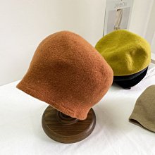 日系軟羊毛漁夫帽子女士秋冬新款時尚毛呢盆帽優雅保暖洋派小禮帽 歷史價格詳細信息