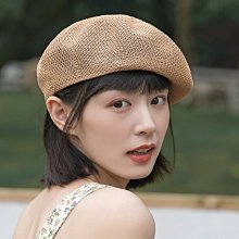 愛麗絲夏天貝雷帽女薄款扎染個性混色畫家帽平頂油畫風格蓓蕾時尚百搭 歷史價格詳細信息