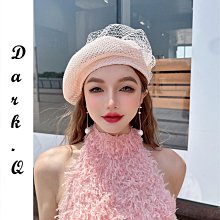 Dark.Q WB 珍珠空頂草帽原創春夏重工小香風釘珠遮陽帽度假草帽織帶優雅拉菲草空頂鴨舌帽寬檐草帽 歷史價格詳細信息