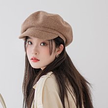 羊毛貝雷帽女ins顯臉小白色畫家帽日系學院風報童帽毛呢禮帽 歷史價格詳細信息