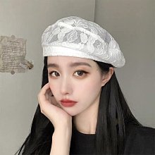 愛麗絲帽子女春夏天百搭貝雷帽英倫復古韓版潮日系貼布網紅畫家蓓蕾帽潮 歷史價格詳細信息