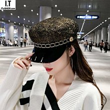 愛麗絲八角帽女韓版黑色日系夏季薄款百搭帽子ins風英倫復古報童貝雷帽 歷史價格詳細信息