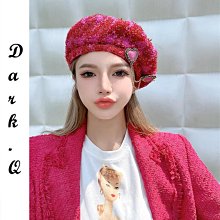 Dark.Q WB 珍珠空頂草帽原創春夏重工小香風釘珠遮陽帽度假草帽織帶優雅拉菲草空頂鴨舌帽寬檐草帽 歷史價格詳細信息