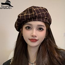 英倫復古毛呢百搭格子格紋貝雷帽時尚畫家帽 - A198 歷史價格詳細信息