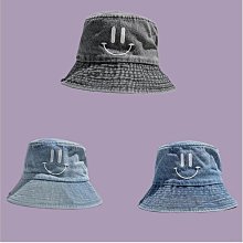牛仔水洗牛仔水桶漁夫帽顯臉小遮陽盆帽子-深藍色 歷史價格詳細信息