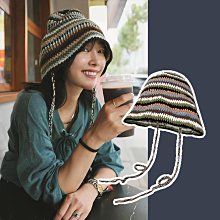 白色大頭圍毛線帽子女秋冬新款針織帽冬季加厚保暖護耳毛絨漁夫帽#促銷 #現貨 #可開發票 歷史價格詳細信息