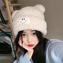 免運可愛毛絨小熊耳朵針織帽子女秋冬保暖護耳顯臉小毛線套頭雷鋒帽 歷史價格詳細信息