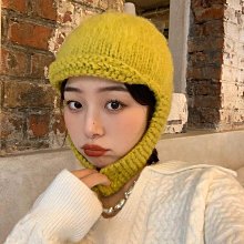 木瓜製品MG STUDIO/網紅月子帽女夏季薄款產後春秋大頭圍堆堆帽針織毛線包頭帽冷帽 (滿599元免運) 歷史價格詳細信息