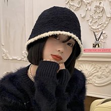 時尚韓版針織水桶漁夫帽 透氣遮陽帽 法式遮陽帽 高質感百搭漁夫帽 歷史價格詳細信息