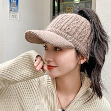 帽子女秋冬款帽子女鴨舌帽刷毛加厚女新款保暖護耳騎車針織毛線帽貝雷帽 (滿599元免運) 歷史價格詳細信息