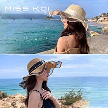 草帽女夏季新款韓版潮蕾絲邊平頂沙灘大帽簷遮陽帽英倫時尚百搭盆帽 歷史價格詳細信息