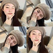 兔毛針織毛絨帽女秋冬季韓版純色百搭時尚漁夫帽顯臉小毛線帽子 歷史價格詳細信息