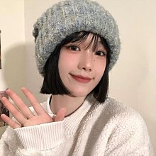 大臉顯臉小毛線帽寬松版帽子女秋冬冷帽大頭圍保暖粗針織帽冬季潮#促銷 #現貨 #可開發票 歷史價格詳細信息