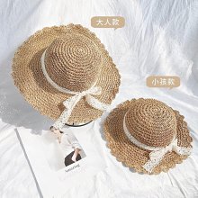 蝴蝶結蕾絲草帽女夏天海邊沙灘大帽簷度假風防晒遮陽草編太陽帽子-時尚女裝 歷史價格詳細信息