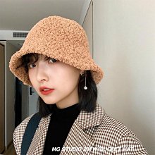 日系素色仿水貂毛綁帶毛線帽女秋冬季保暖護耳休閒圓頂軟糯漁夫帽 (滿599元免運) 歷史價格詳細信息