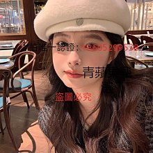 【我的頭不圓】秋冬新款毛絨拼接報童帽子女保暖大頭圍八角貝雷帽 歷史價格詳細信息