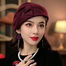 布塔貝雷帽秋冬季帽子女羊毛混紡韓版百搭羊毛呢蓓蕾帽英倫畫家帽 歷史價格詳細信息