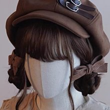 貝雷帽 cute 手工云朵帽貝雷帽鴨舌帽秋冬保暖棕色 源溯甜妹拯救世界 價格比較,價格查詢,歷史價格詳細信息