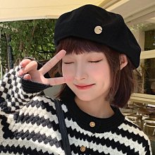 黑色貝雷帽女秋冬季ins百搭pu皮報童帽子英倫復古八角畫家帽 歷史價格詳細信息