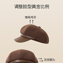 顯臉小PU皮質八角帽女新款海軍貝雷帽英倫復古報童帽子休閑 歷史價格詳細信息