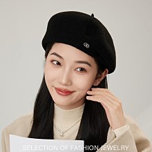 羊毛貝雷帽女秋冬新款ins網紅氣質復古優雅空姐帽日系百搭帽子冬 歷史價格詳細信息