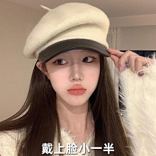 英倫帽子女款2023新款復古貝雷帽女春秋百搭畫家韓版蓓蕾秋冬 歷史價格詳細信息