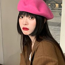 羊毛貝雷帽女秋冬款英倫復古大頭圍顯臉小百搭黑色毛呢八角蓓蕾帽 歷史價格詳細信息