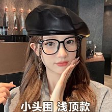 新款貝雷帽皮質貝雷帽韓國秋冬貝雷帽棒球光身八角帽男女士鴨舌皮帽子潮情侶 歷史價格詳細信息