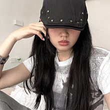 貝雷帽 貝雷帽女春夏季薄款透氣韓系潮酷畫家帽時尚百搭八角黑色貝雷帽子764 NN041 歷史價格詳細信息