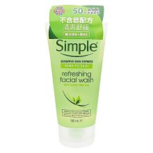 Simple清妍清新舒緩潔面露150ml 歷史價格詳細信息