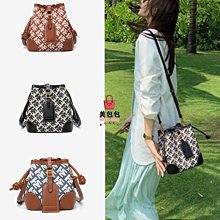時尚抽繩水桶包夏季新款包包女大容量ins百搭小眾軟皮單肩斜背包--麥包包 歷史價格詳細信息
