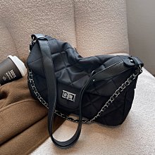 女生包包 2022秋冬菱格錬條半圓手機包 單肩斜挎手提大容量包 女潮 斜背包 肩背包 歷史價格詳細信息