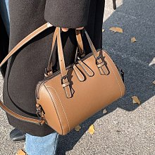 韓版百搭波士頓水桶包包女2024新款高級感時尚質感百搭手提斜背包-潮流前線 歷史價格詳細信息