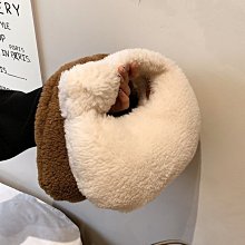 羊羔毛毛絨包包女包新款時尚秋冬斜挎包高級感手提水桶包 流行 精品 歷史價格詳細信息