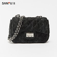 三福包包2023韓版女包秋冬新款復古氣質絨面單肩腋下包 歷史價格詳細信息