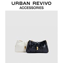 URBAN REVIVO2023秋冬女士簡約褶皺鏈條單肩斜挎包UAWB30269_佳美優品 歷史價格詳細信息