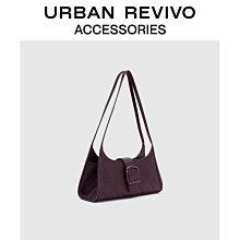 URBAN REVIVO2023秋冬女士簡約褶皺鏈條單肩斜挎包UAWB30269_佳美優品 歷史價格詳細信息