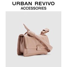 URBAN REVIVO2023秋冬女士簡約褶皺鏈條單肩斜挎包UAWB30269_佳美優品 歷史價格詳細信息