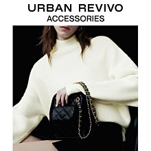 URBAN REVIVO2023秋冬女士簡約褶皺鏈條單肩斜挎包UAWB30269_佳美優品 歷史價格詳細信息