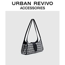 URBAN REVIVO2023秋冬女士簡約褶皺鏈條單肩斜挎包UAWB30269_佳美優品 歷史價格詳細信息