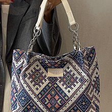 大容量民族風帆布包包女2023時尚單肩托特包女ins大學生上課包女天秤百貨 歷史價格詳細信息